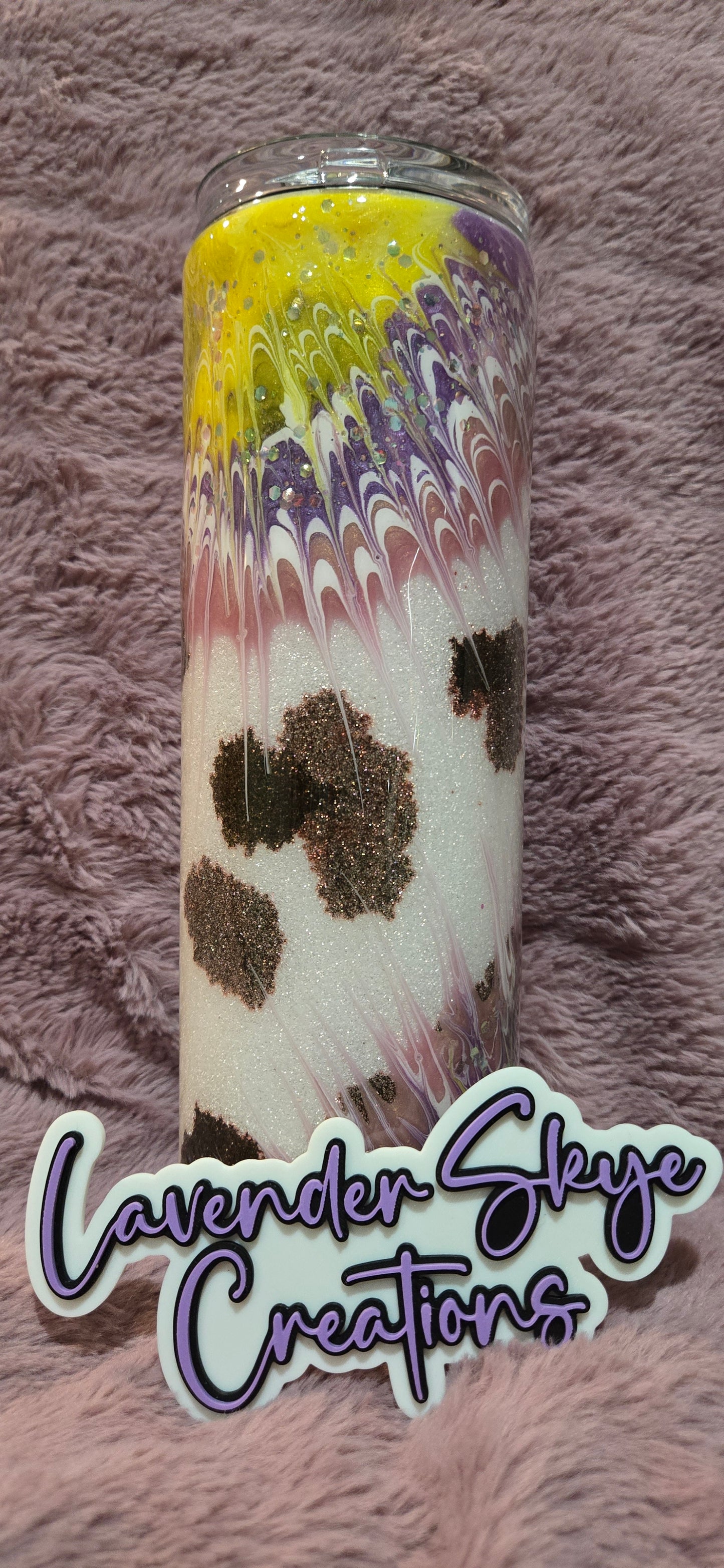 30oz Duo {Cow Boujie Flower w/ Glow}