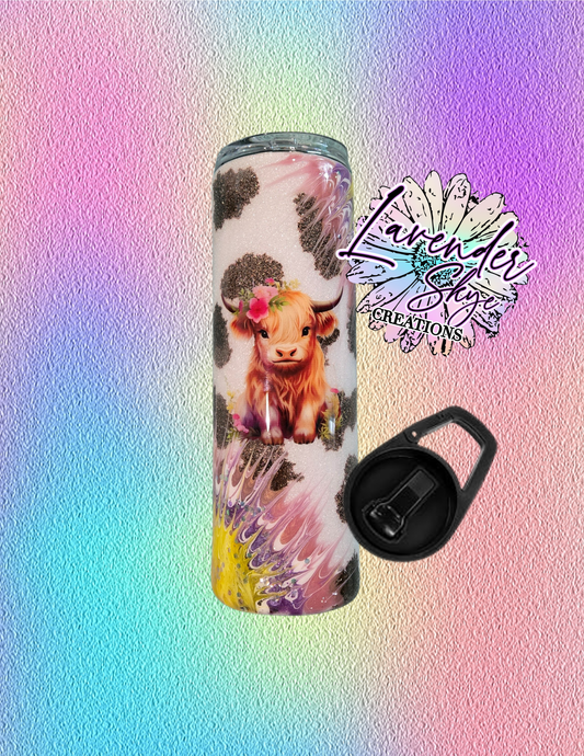 RTS 30oz Duo {Cow Boujie Flower w/ Glow}