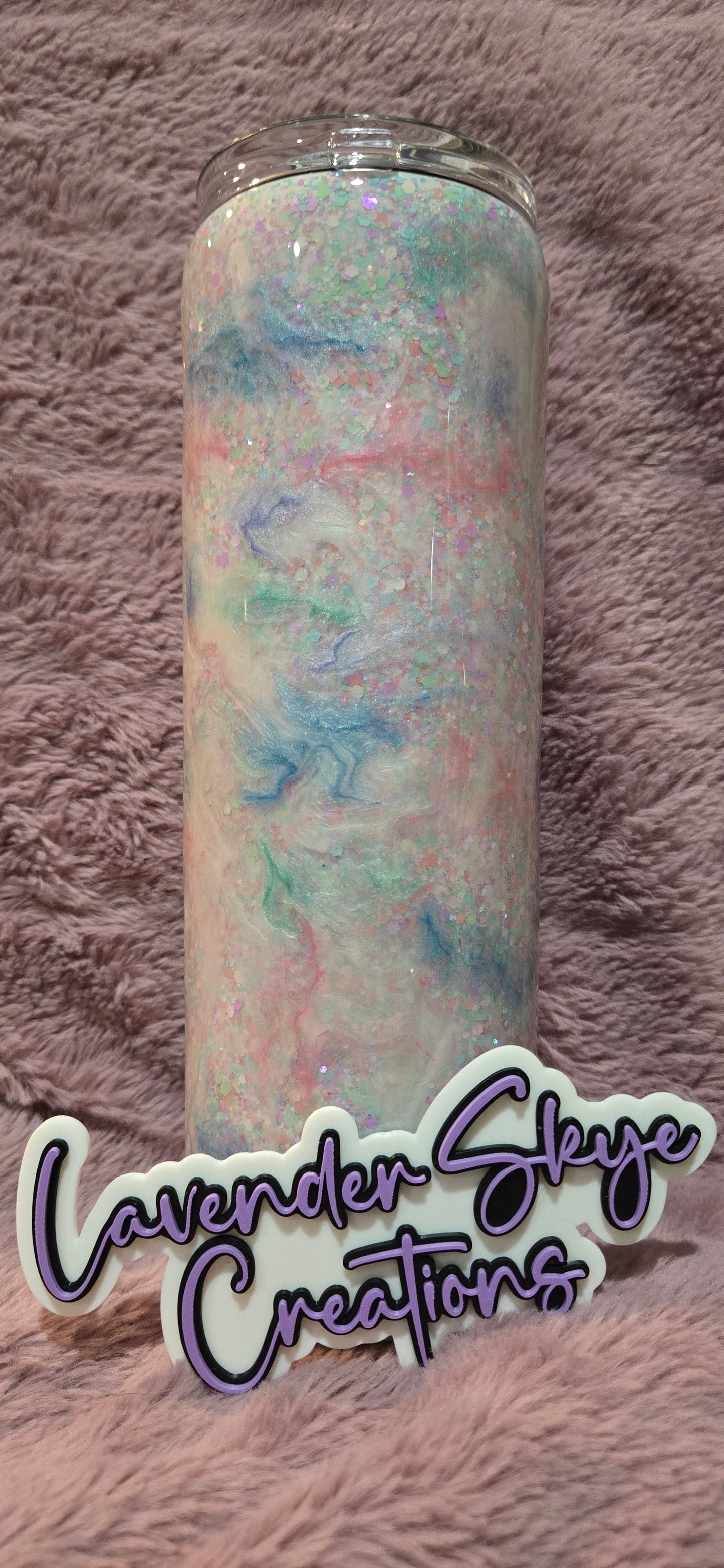30oz Duo {Spring Fever Ink Swirl w/ Glow}