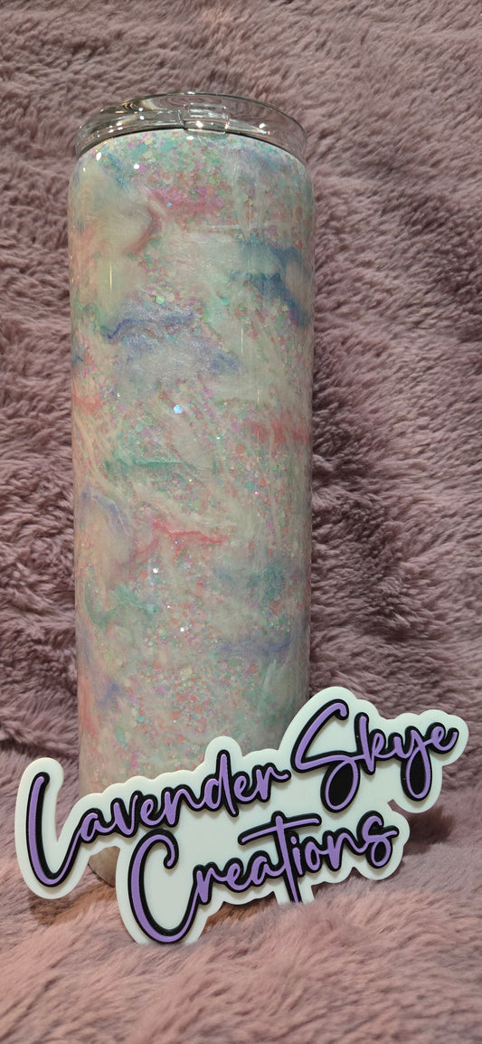 RTS 30oz Duo {Spring Fever Ink Swirl w/ Glow}
