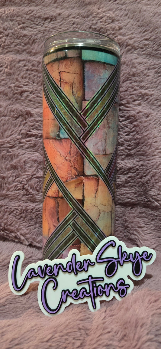 RTS 30oz Skinny {Diamond Bricks}