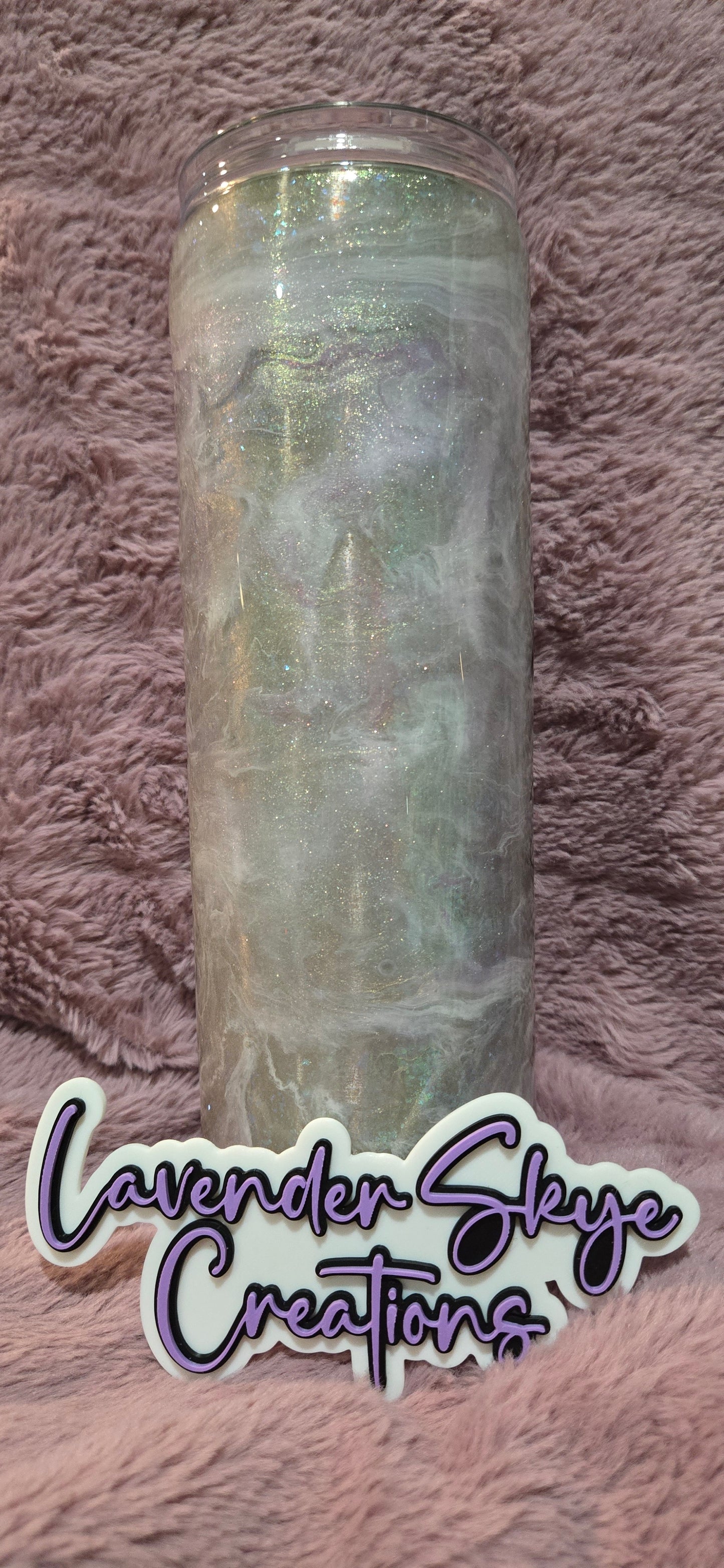 RTS 30oz Skinny {Intention is Everything Ink Swirl w/ Glow}