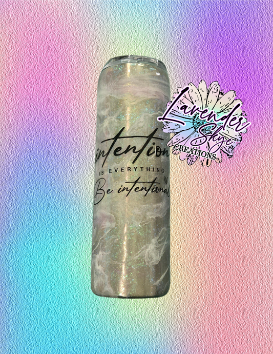 RTS 30oz Skinny {Intention is Everything Ink Swirl w/ Glow}