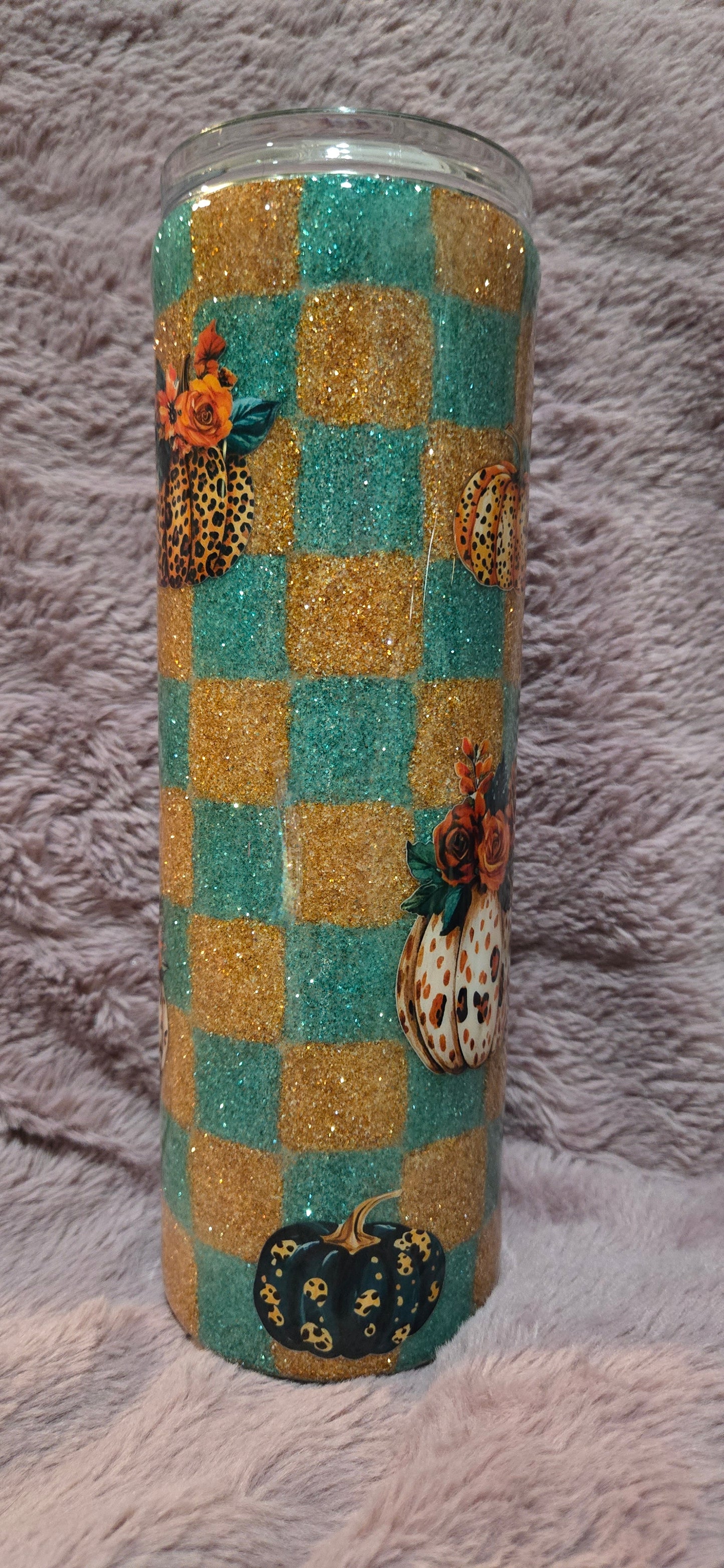 30oz Skinny {It's Fall Ya'll Checkerboard}