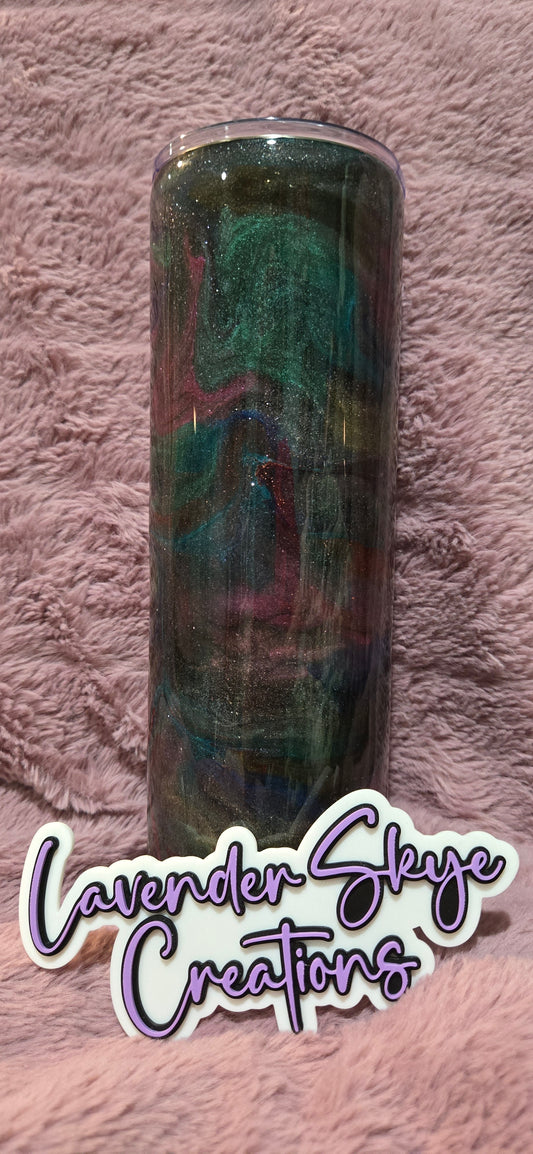 RTS 30oz Skinny {KGD Chrome Ink Swirl w/ Glow}