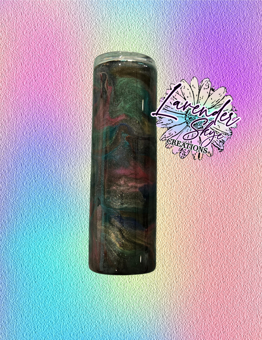 RTS 30oz Skinny {KGD Chrome Ink Swirl w/ Glow}