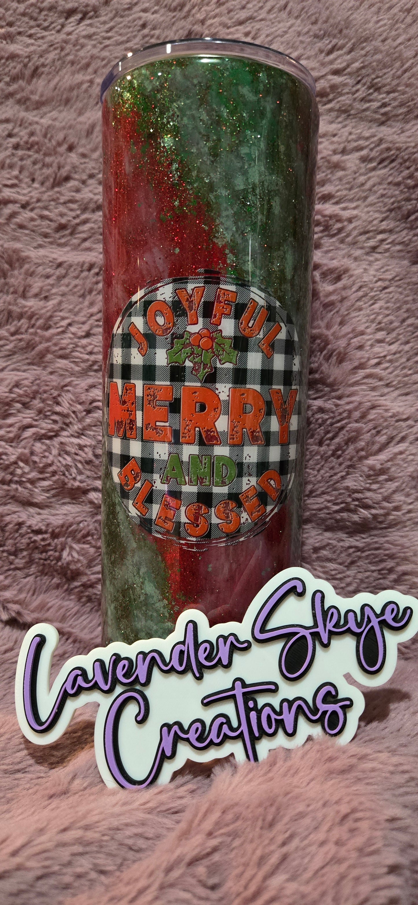 RTS 30oz Skinny {Merry Christmas MilkyWay w/ Glow