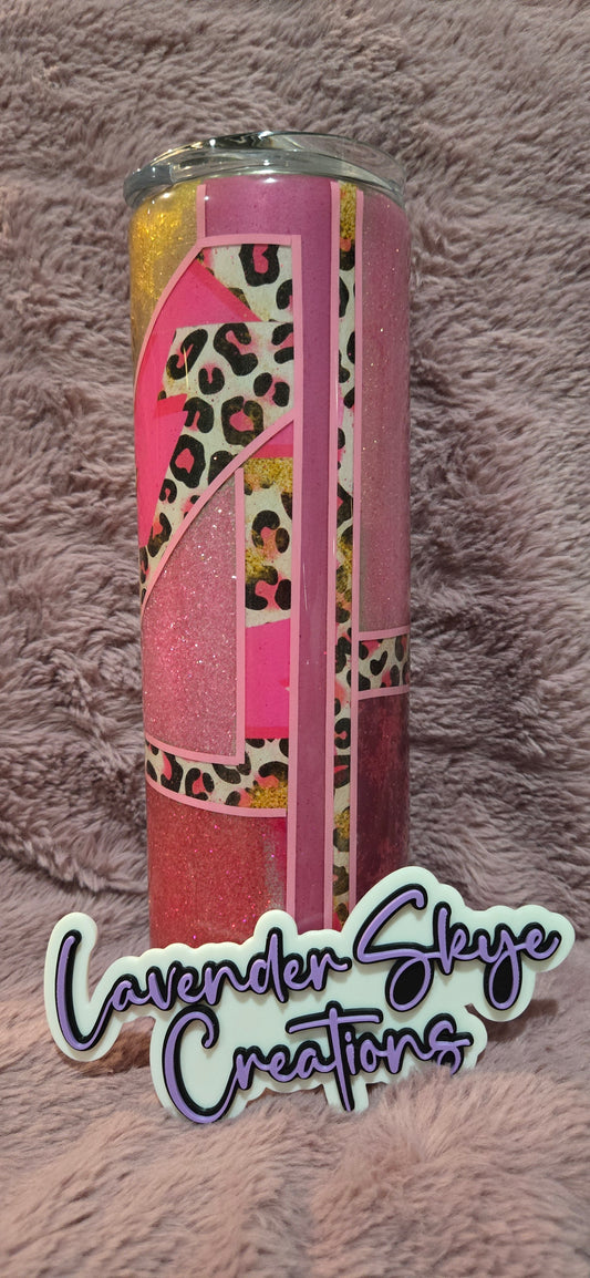 RTS 30oz Skinny {Pink Mixed-Media}