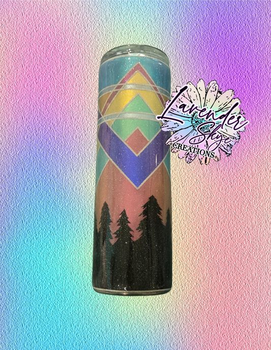RTS 30oz Skinny {Triangles & Treeline}