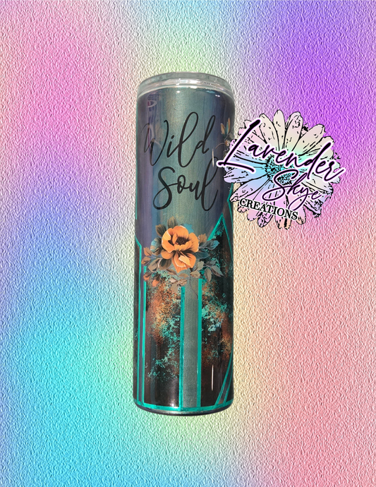 RTS 30oz Skinny {Wild Soul Floral}