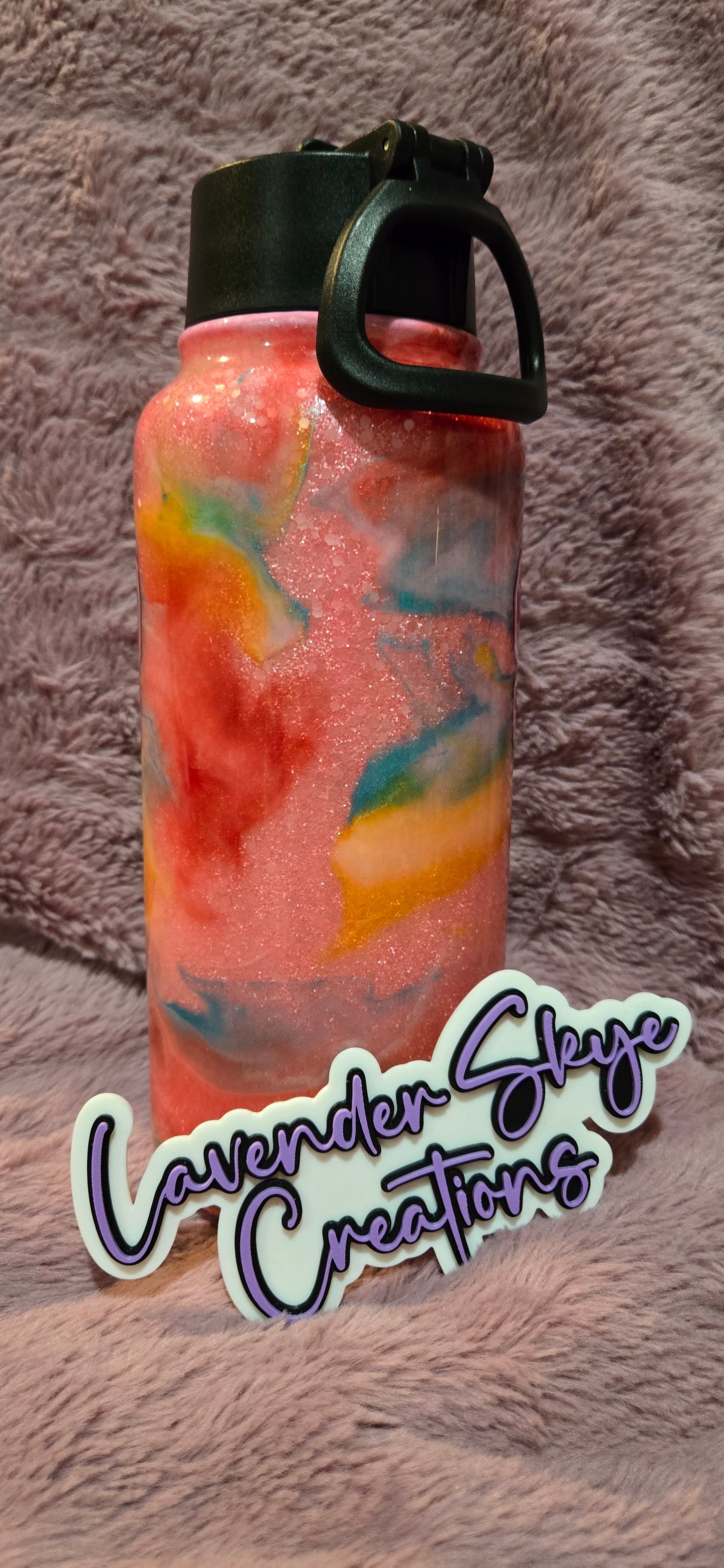 32oz Hydro {Summer Vibes Ink Swirl w/ Glow}