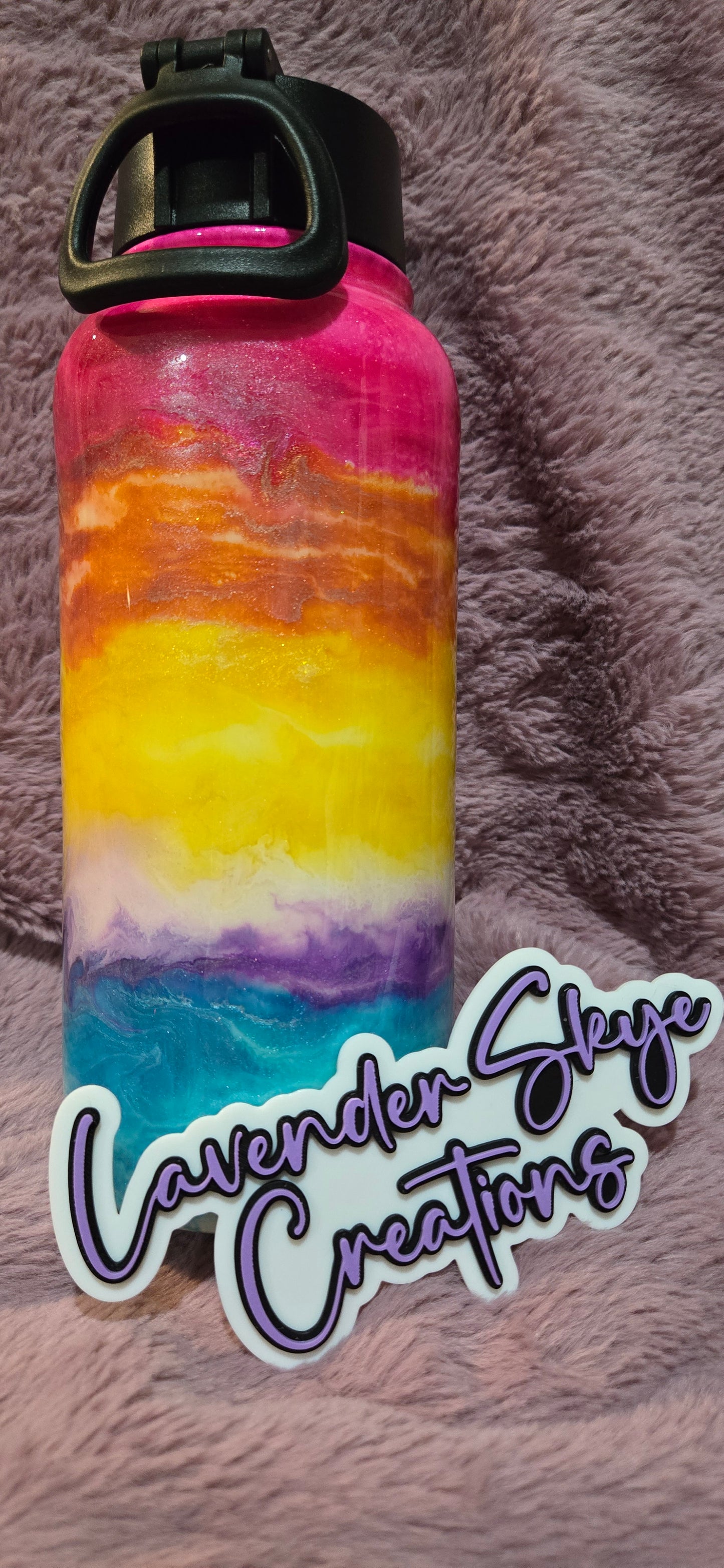 32oz Hydro {Turtle Sunset w/ Glow}