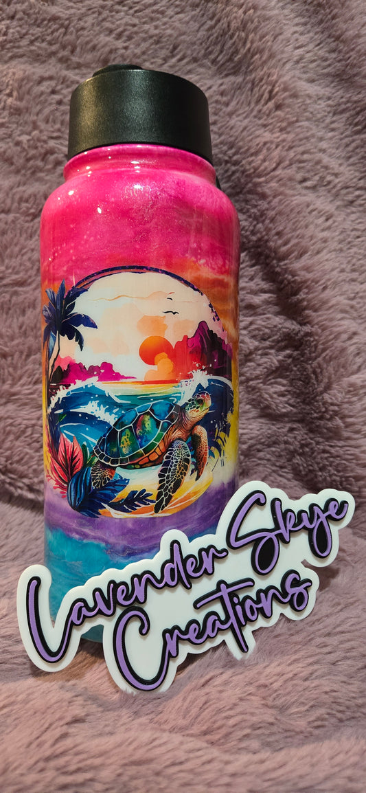 RTS 32oz Hydro {Turtle Sunset w/ Glow}