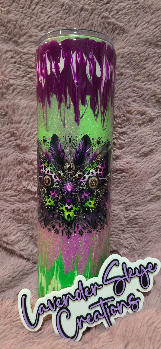 RTS 32oz Hydrofit {Butterfly Effect w/ Glow}