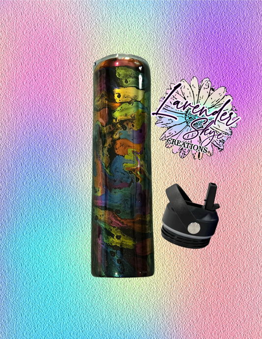 RTS 32oz Hydrofit {Chrome Ink Swirl}