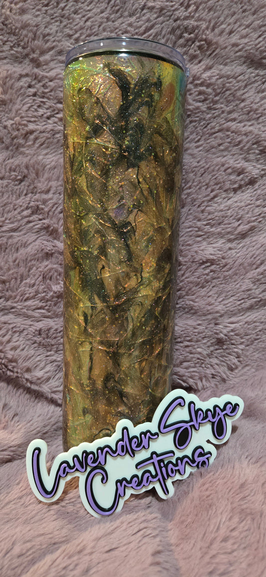 RTS 32oz Hydrofit {Fire Opal MilkyWay w/ Glow}