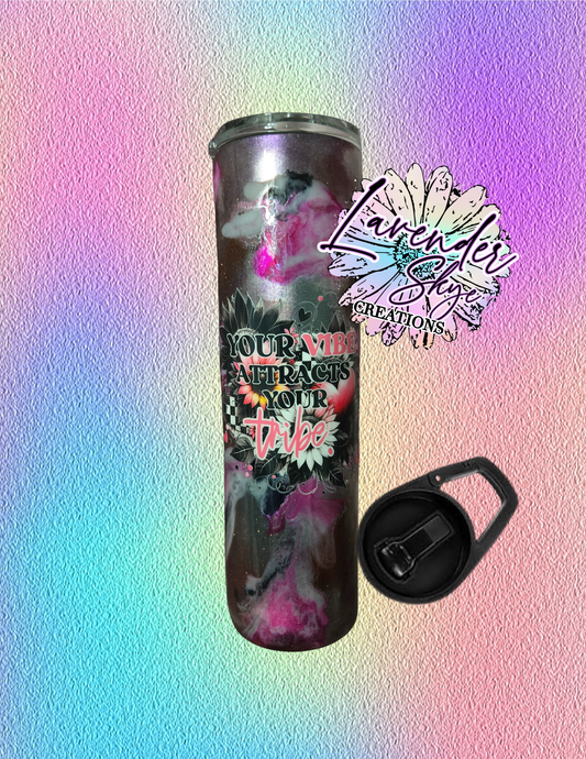 RTS 35oz Duo {Your Tribe Ink Swirl w/ Glow}