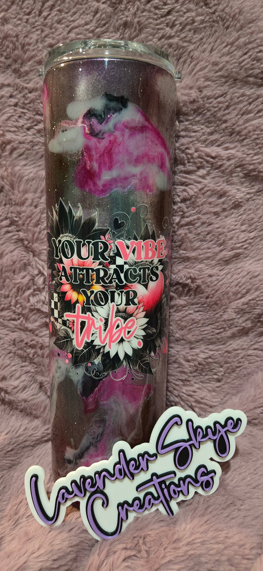 RTS 35oz Duo {Your Tribe Ink Swirl w/ Glow}